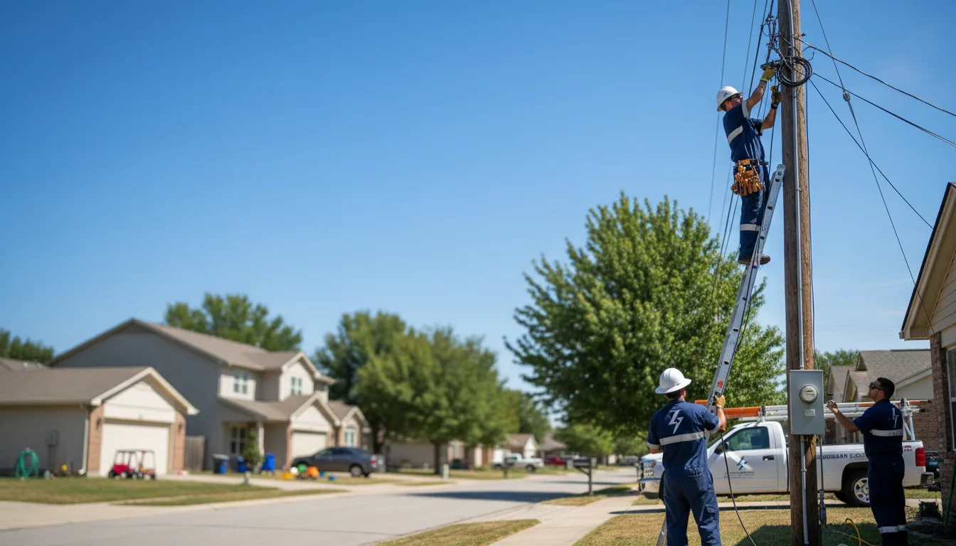 Residential electrician providing installation services in Prospect, OH